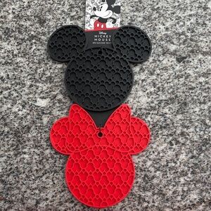Disney Mickey Mouse Black and Red Bib Set